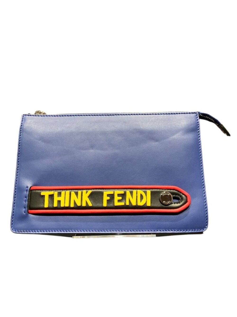 Fendi Vocabulary Rallye Pochette Clutch Calfskin
